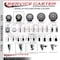 Service Caster 3.5'' Gray Poly Swivel 1-3/8'' Expanding Stem Caster with Brake SCC-EX20S3514-PPUB-TLB-138 - alternate 4
